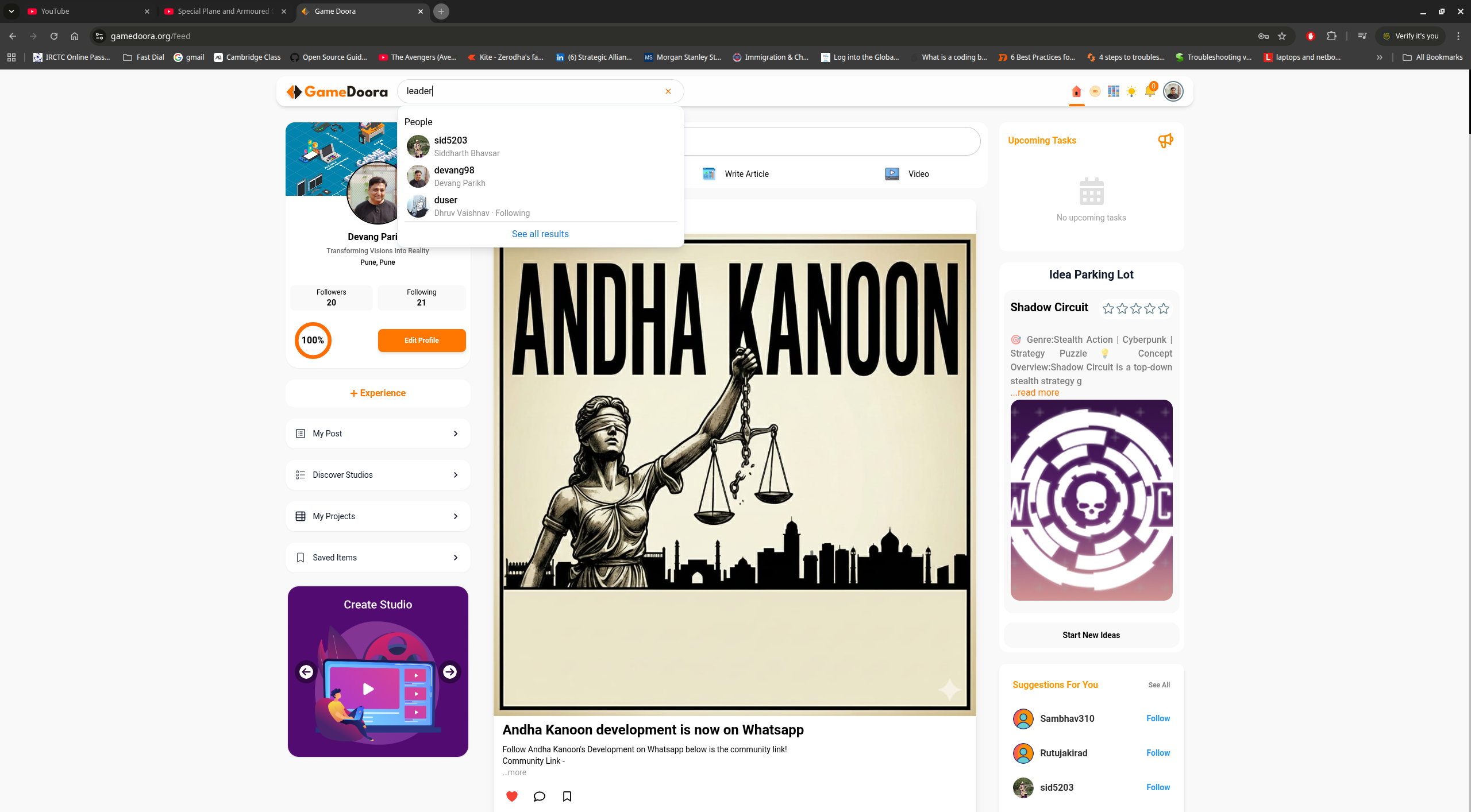 Gamedoora global search
